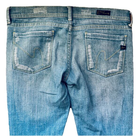 Citizens Of Humanity Straight Leg Vintage Light Blue Jeans Size 27 - Picture 10 of 12